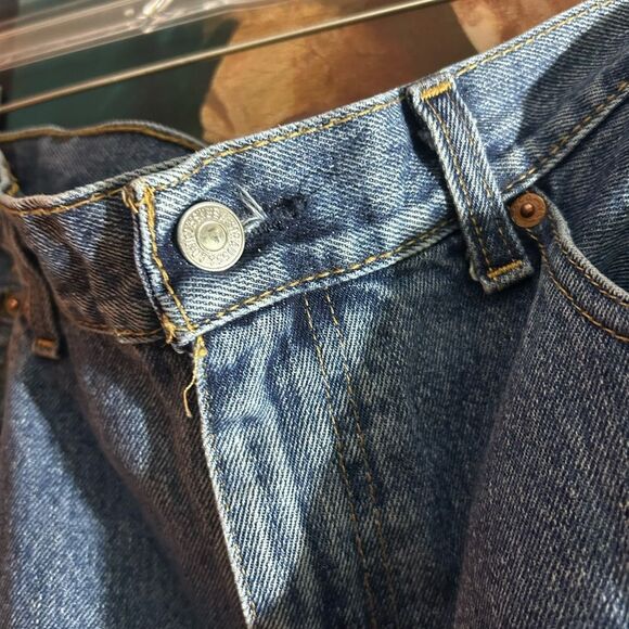 Levi's 505 Relaxed Fit Blue Jeans 38" x 30" - Picture 4 of 15